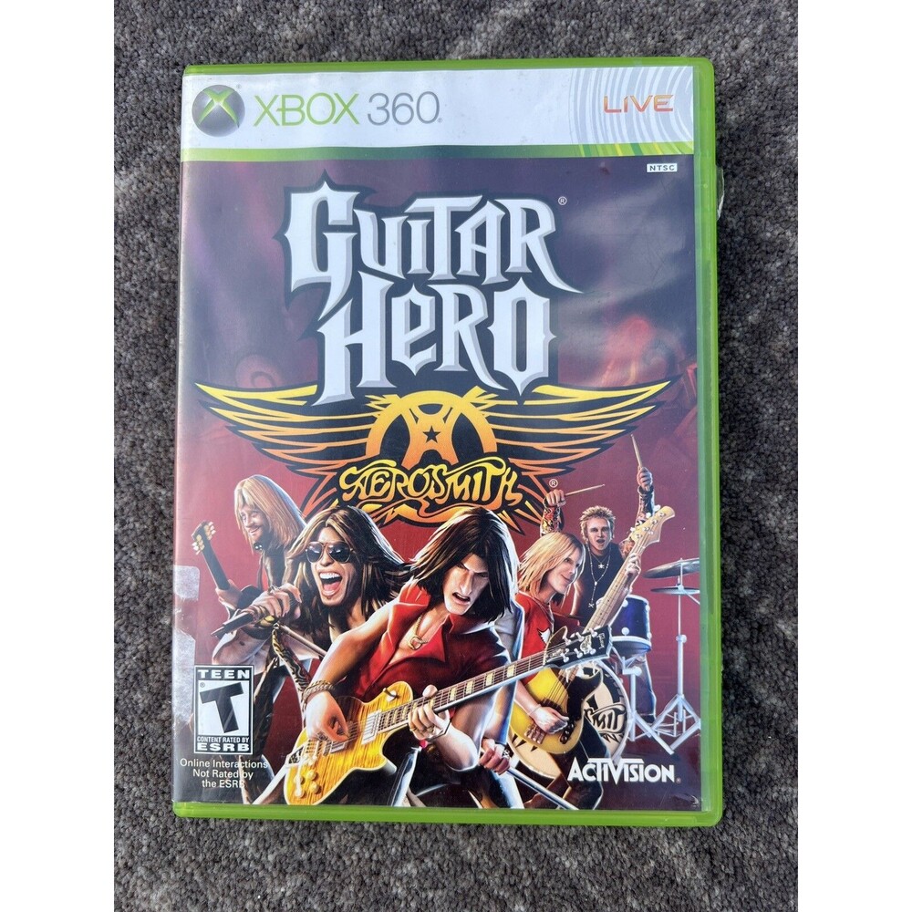 Guitar Hero Aerosmith (Xbox 360) Complete w/Manual